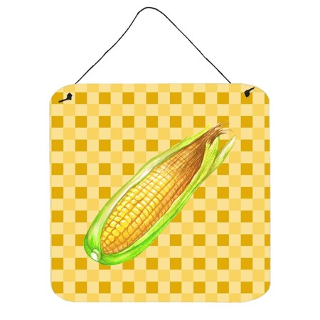 Carolines Treasures Corn on Basketweave Wall or Door Hanging Prints BB7198DS66